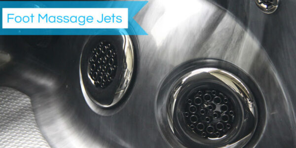 Foot massage jets